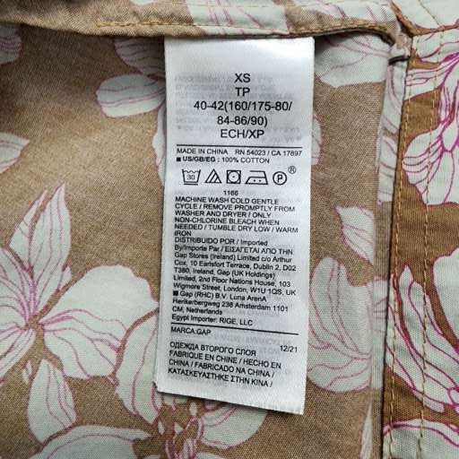 Gap Floral Cotton Midi Dress