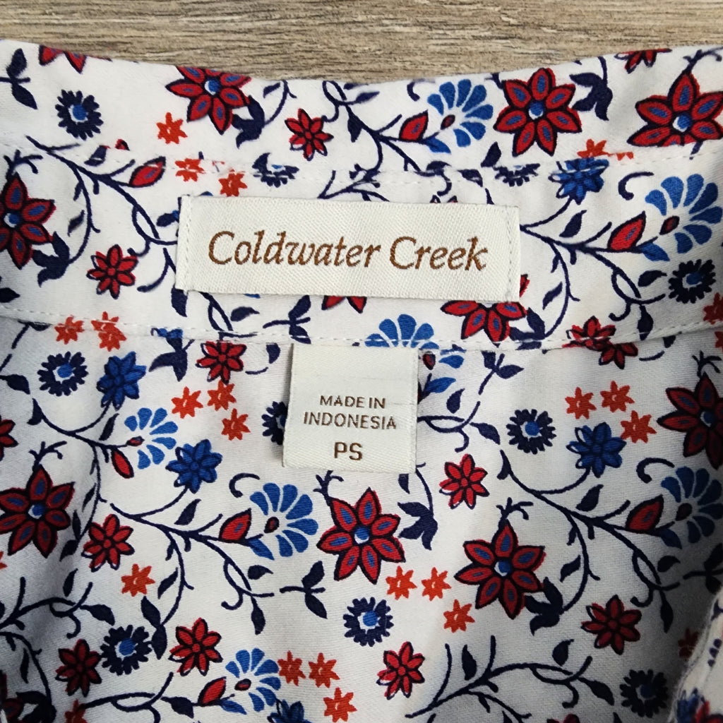 Coldwater Creek Floral Sleeveless Blouse – Size PS