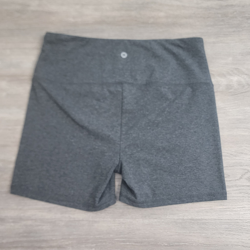 RBX Heather Grey High-Waist Bike Shorts – Size L