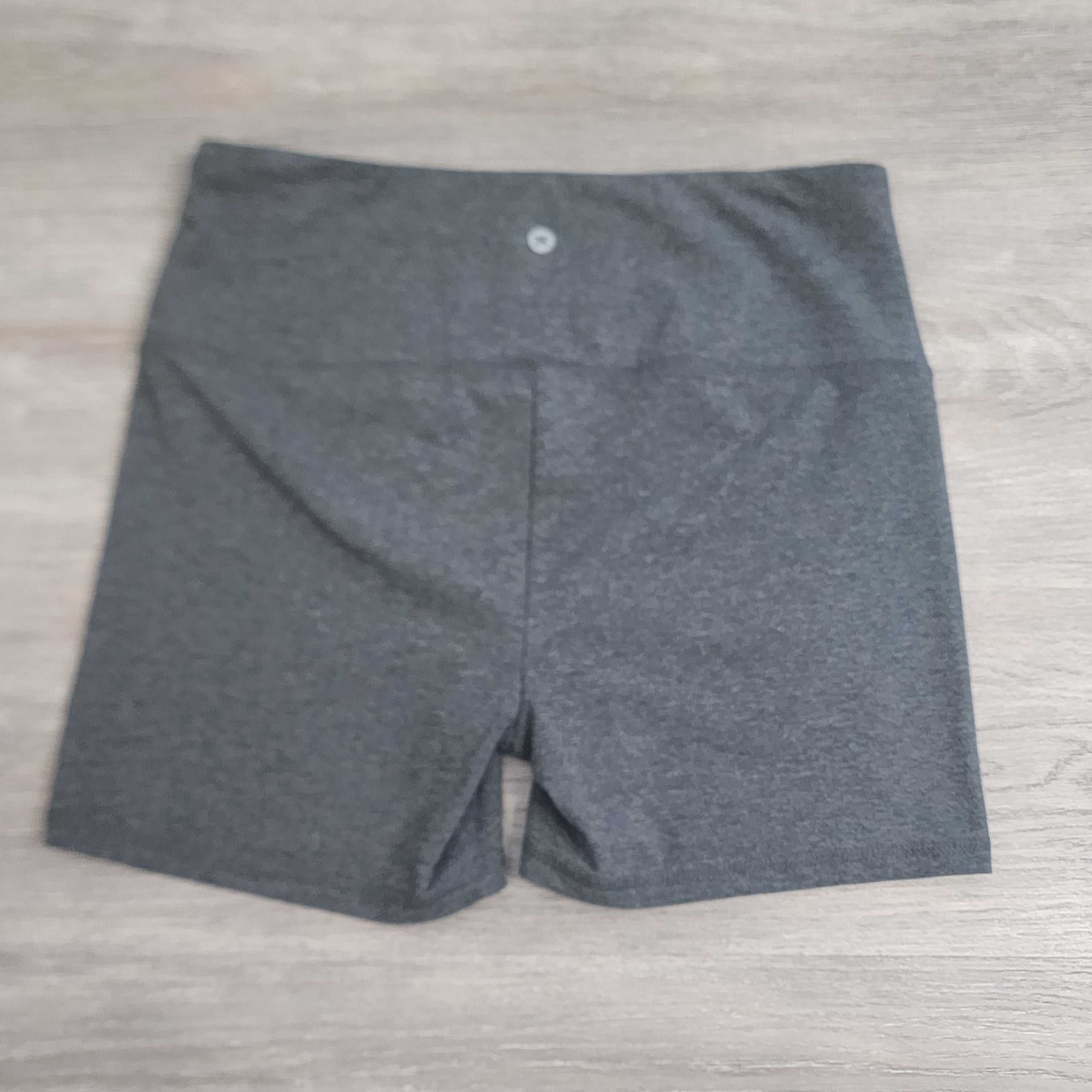 RBX Heather Grey High-Waist Bike Shorts – Size L