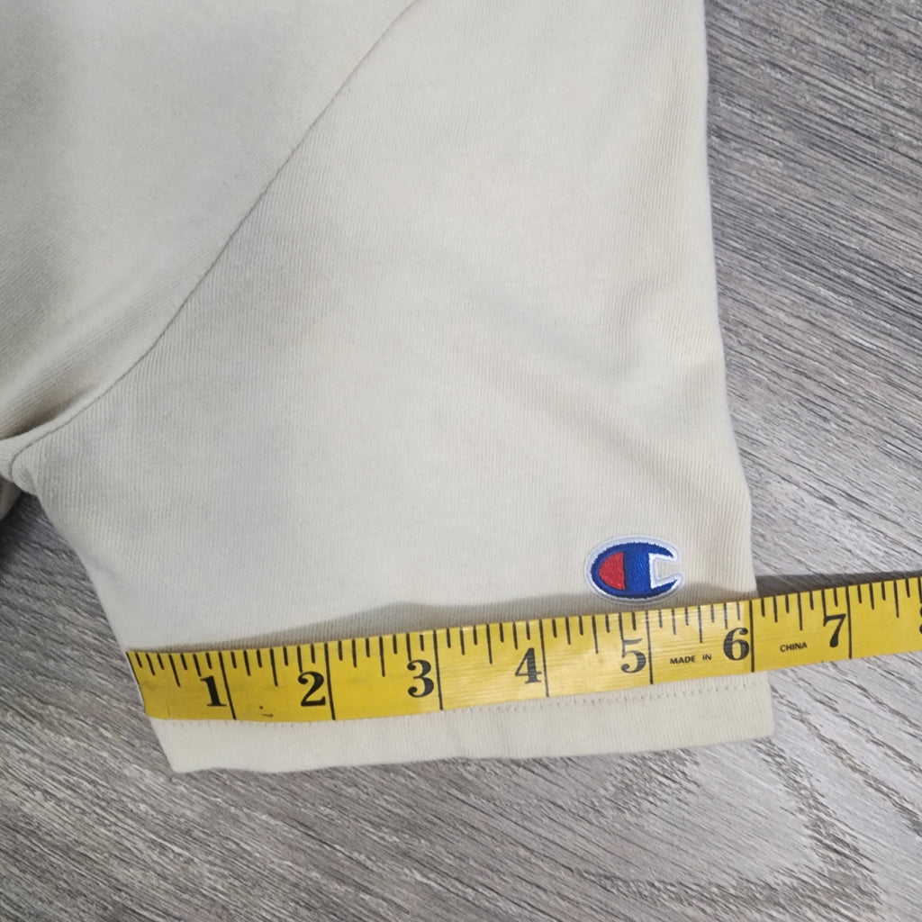 Champion Cream Logo Graphic Tee – Size S