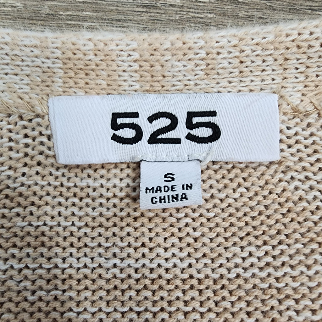 525 America Colorblock Stripe Fringe Cardigan