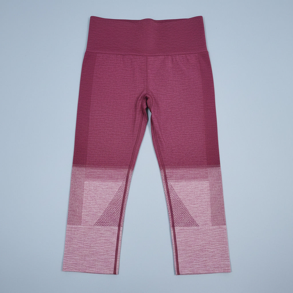 lululemon Berry Ombre Seamless Crop Leggings – Size 4
