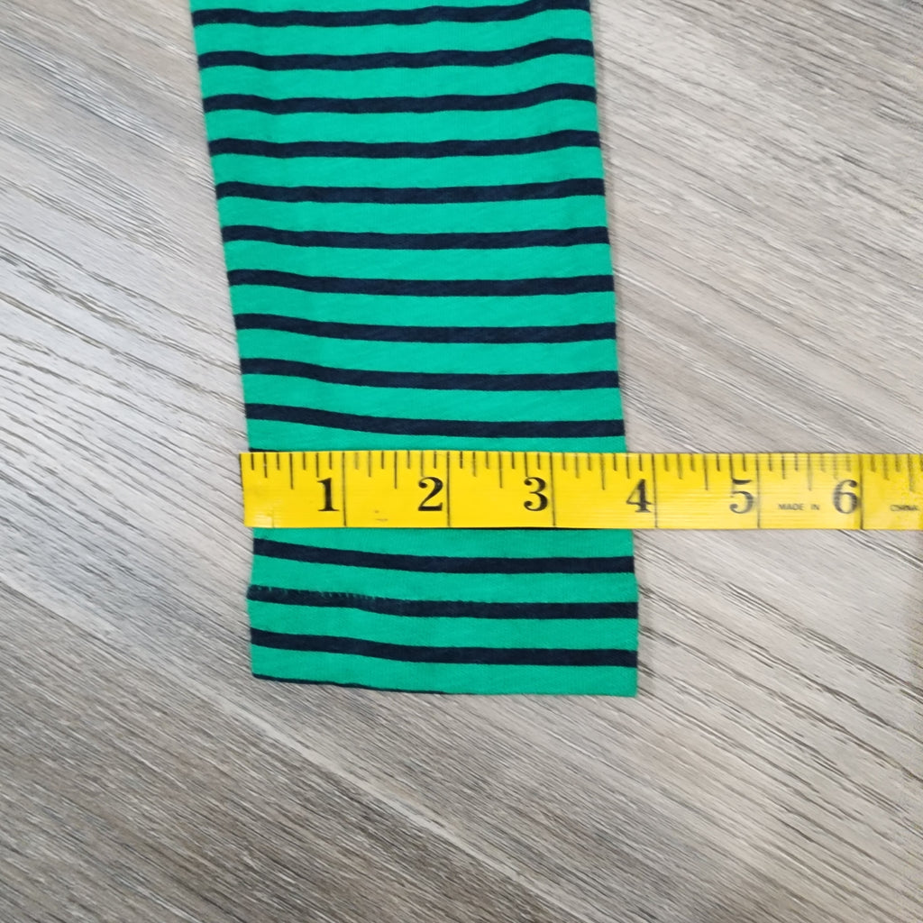 J.Crew Artist T Striped Long Sleeve Tee – Green & Navy XS