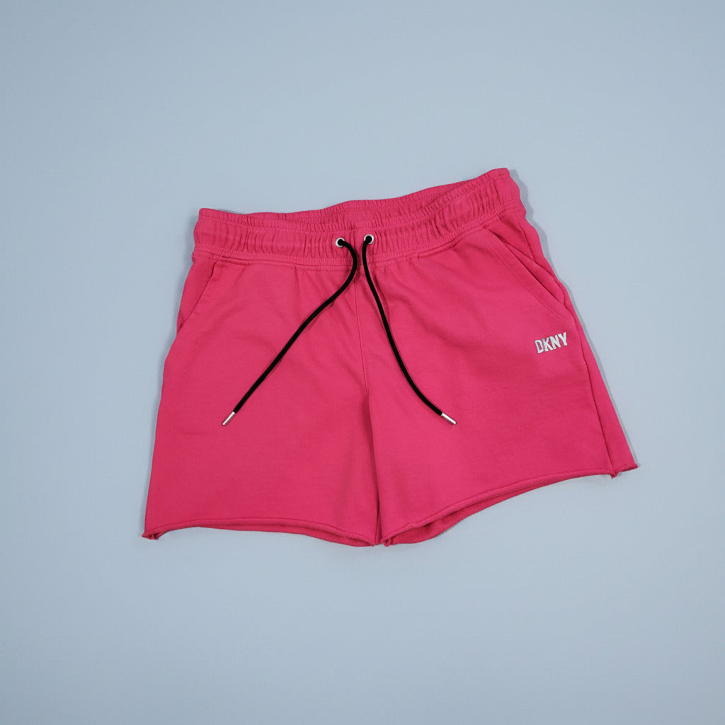 DKNY Sport Hot Pink Drawstring Shorts with Pockets – Size M