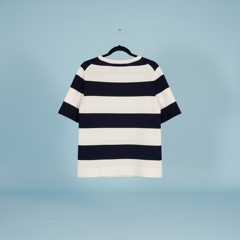 Catherine Malandrino Bold Stripe Tee – Size XL