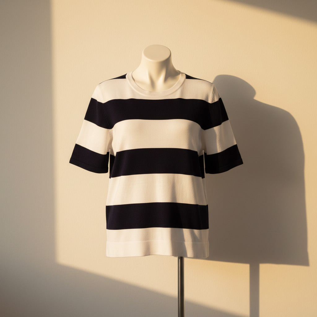 Catherine Malandrino Bold Stripe Tee – Size XL