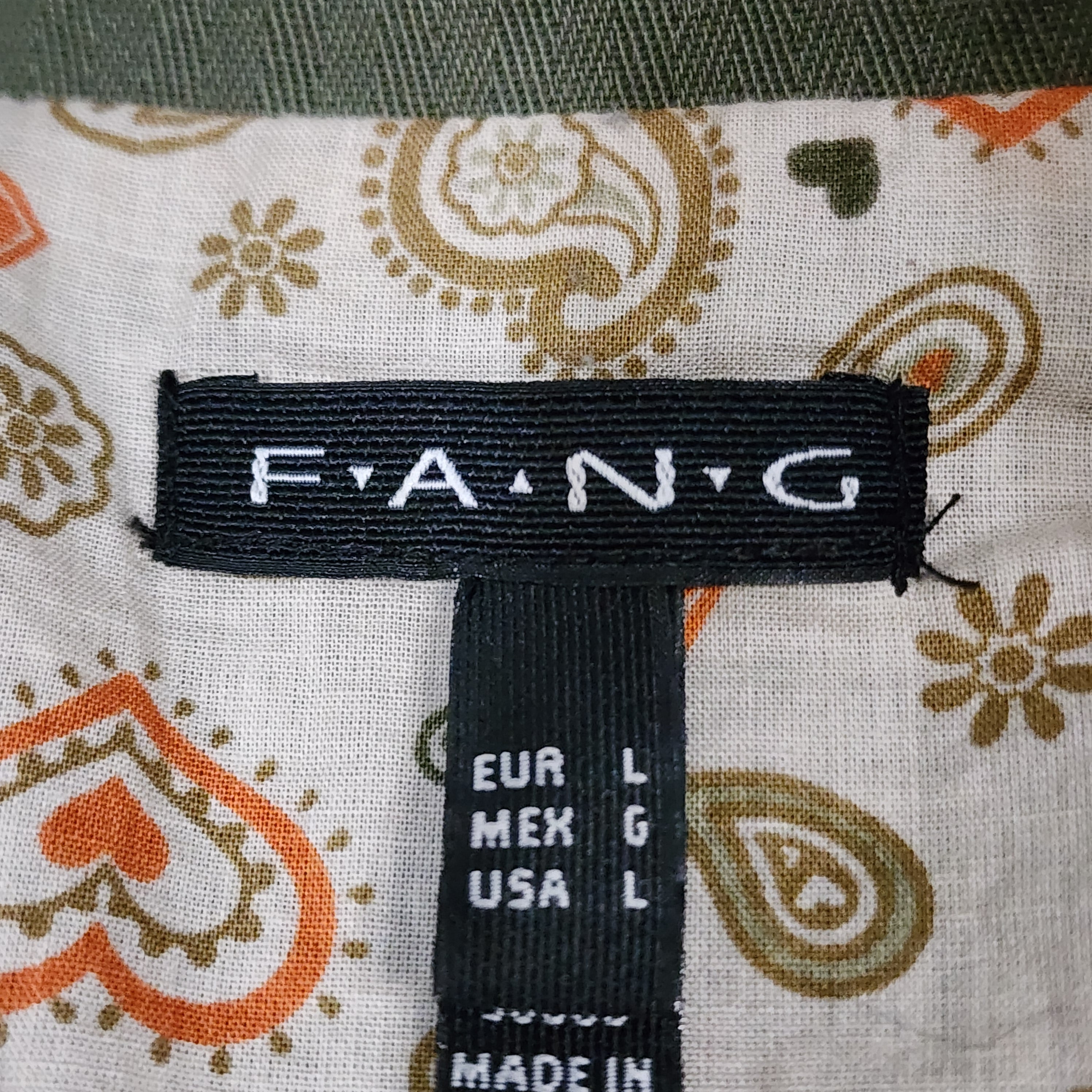 FANG Y2K Belted Safari Jacket – Olive Green / Size L