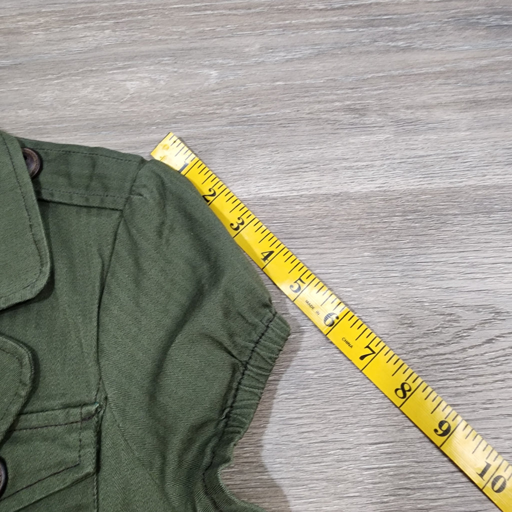 FANG Y2K Belted Safari Jacket – Olive Green / Size L