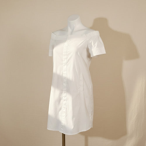 Bar III Off-Shoulder Mini Dress – White / Size S