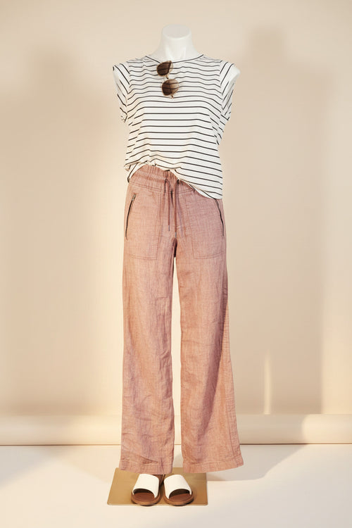 Athleta Cabo Linen Wide Leg Pant — Size 0
