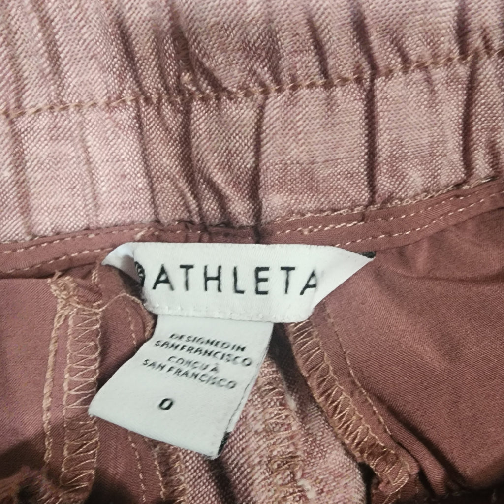 Athleta Cabo Linen Wide Leg Pant — Size 0