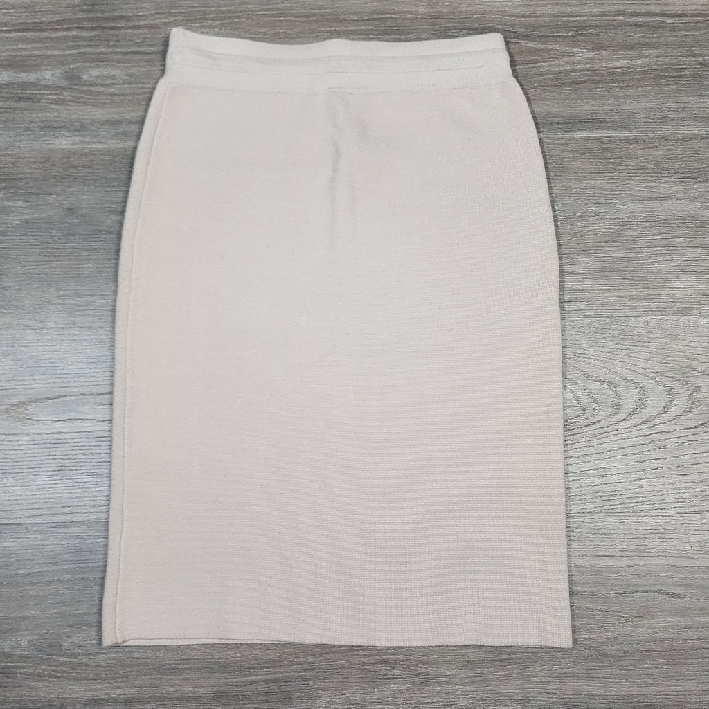 Elie Tahari Knit Midi Skirt – Cream / Size S