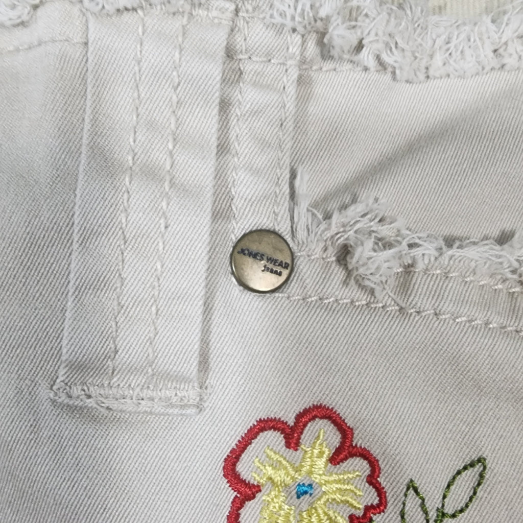 Jones Wear Jeans Embroidered Floral Denim Skirt – Size 10