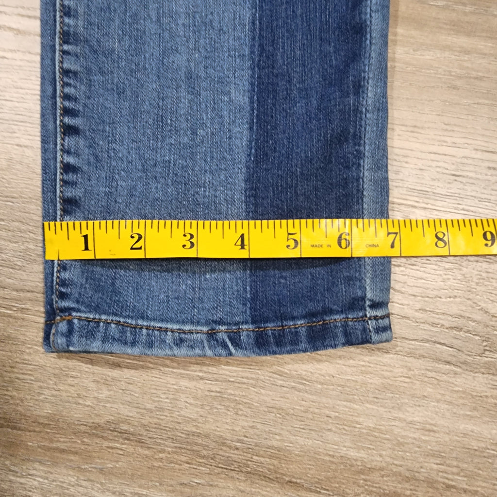 Dressbarn Patchwork Straight Leg Jeans – Size 6
