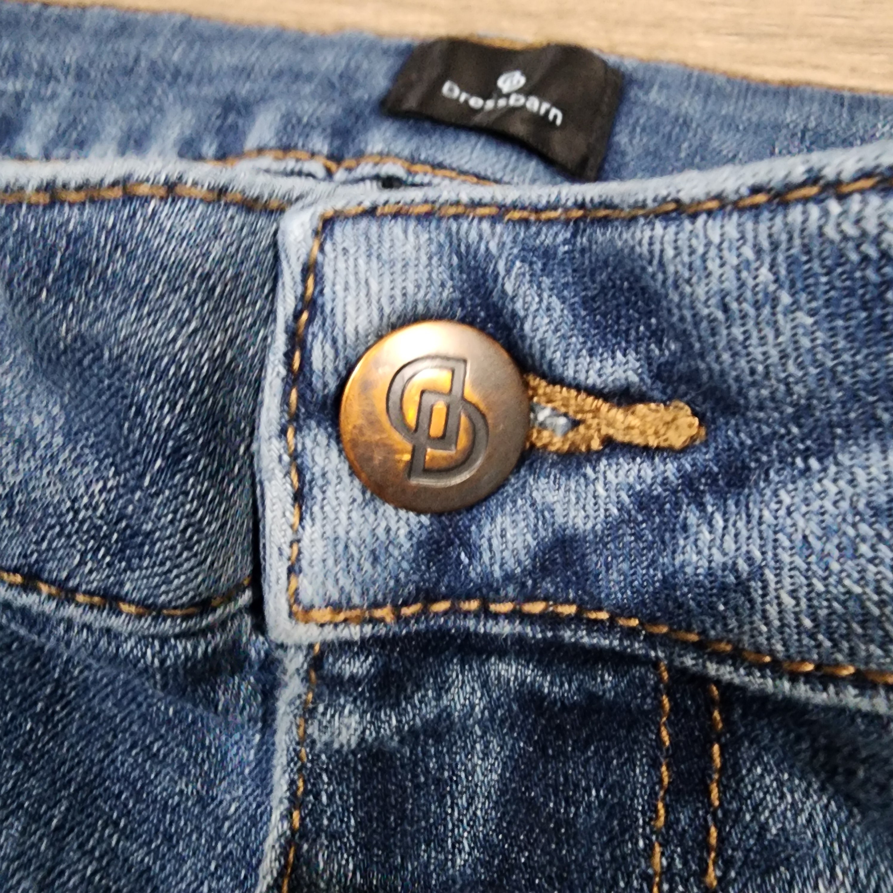 Dressbarn Patchwork Straight Leg Jeans – Size 6