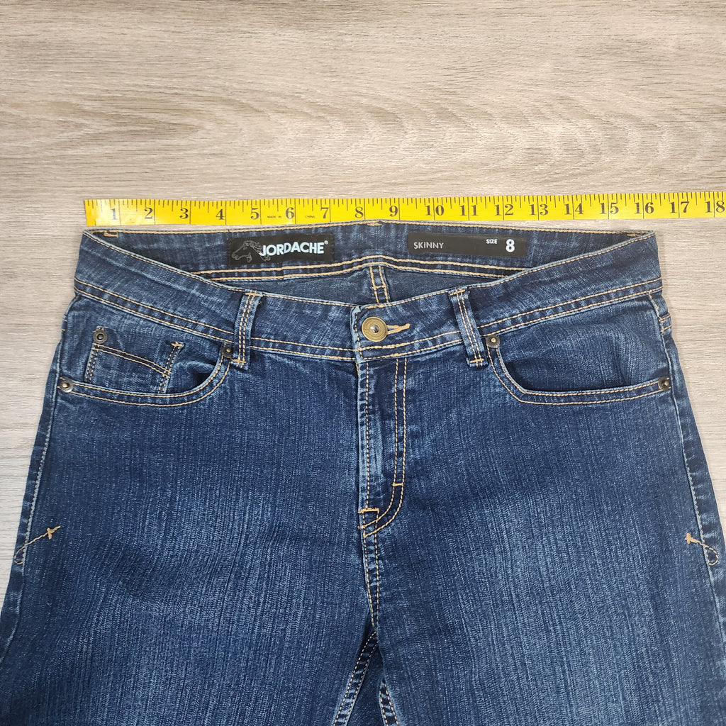 Jordache Skinny Jeans — Size 8 Dark Denim