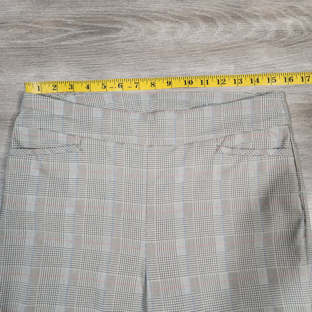 Chico's Glen Plaid Slim Ankle Pants – Cream / Size 0.5R (US 4R)