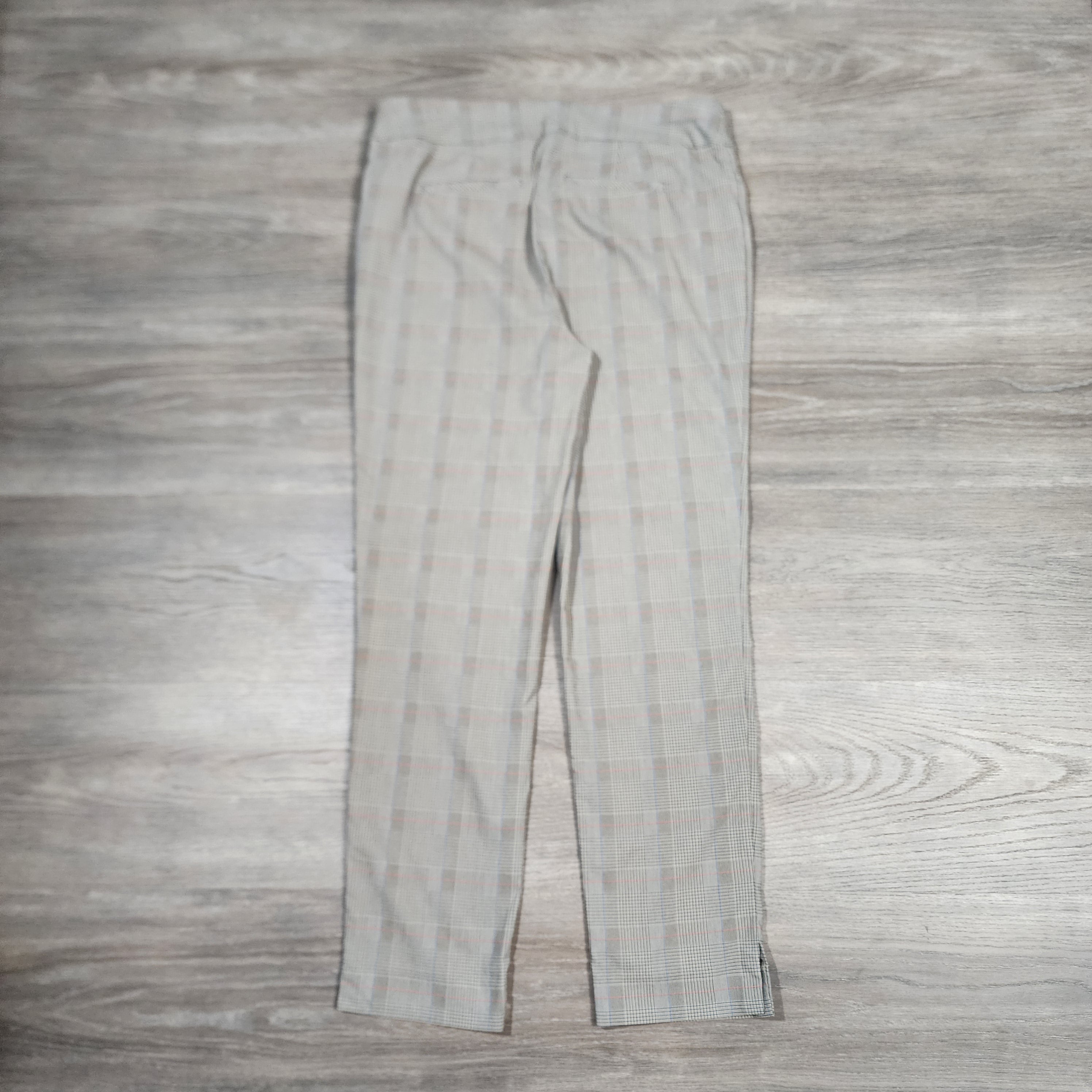 Chico's Glen Plaid Slim Ankle Pants – Cream / Size 0.5R (US 4R)