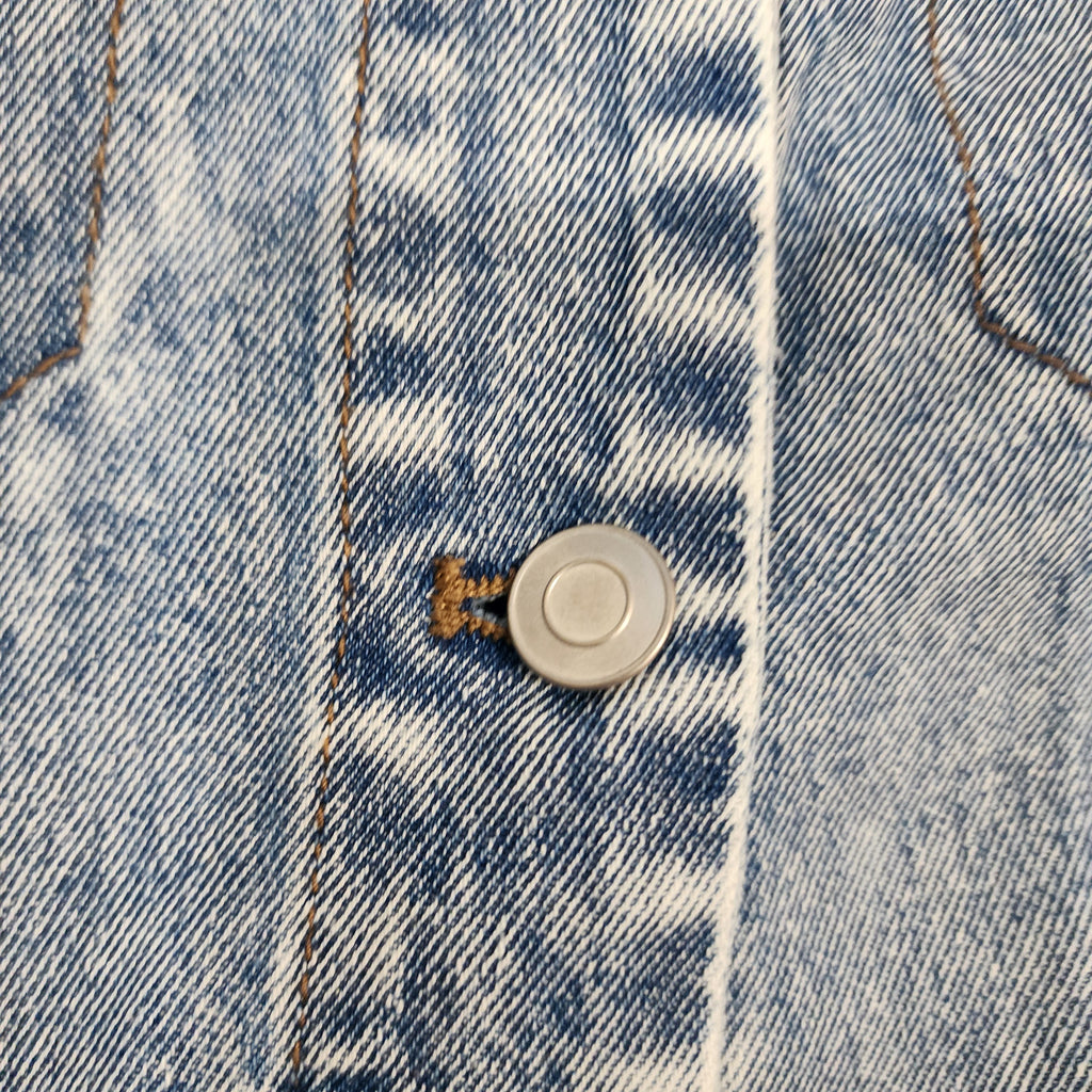 Avec Les Filles Mixed Media Denim Jacket — Size L