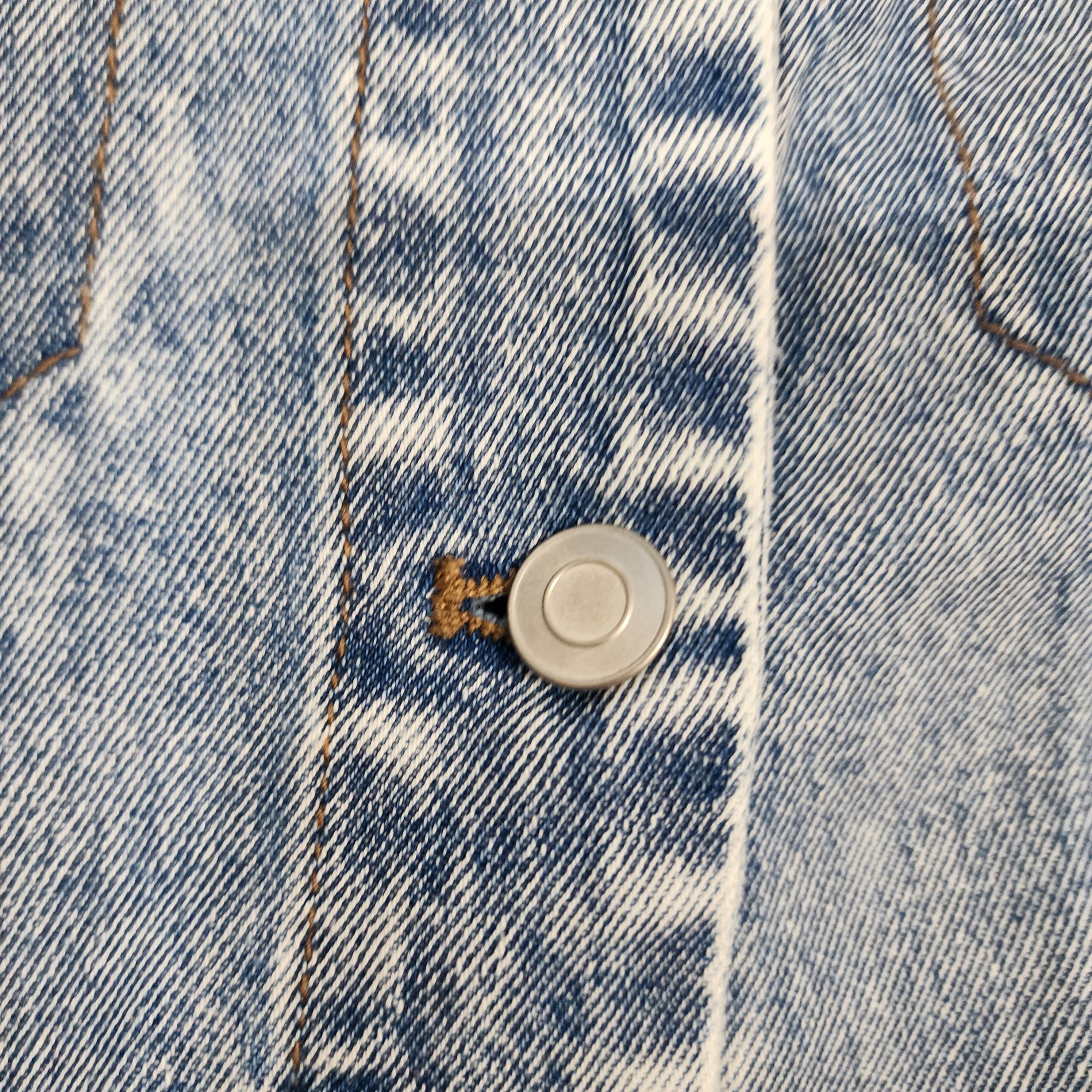 Avec Les Filles Mixed Media Denim Jacket — Size L