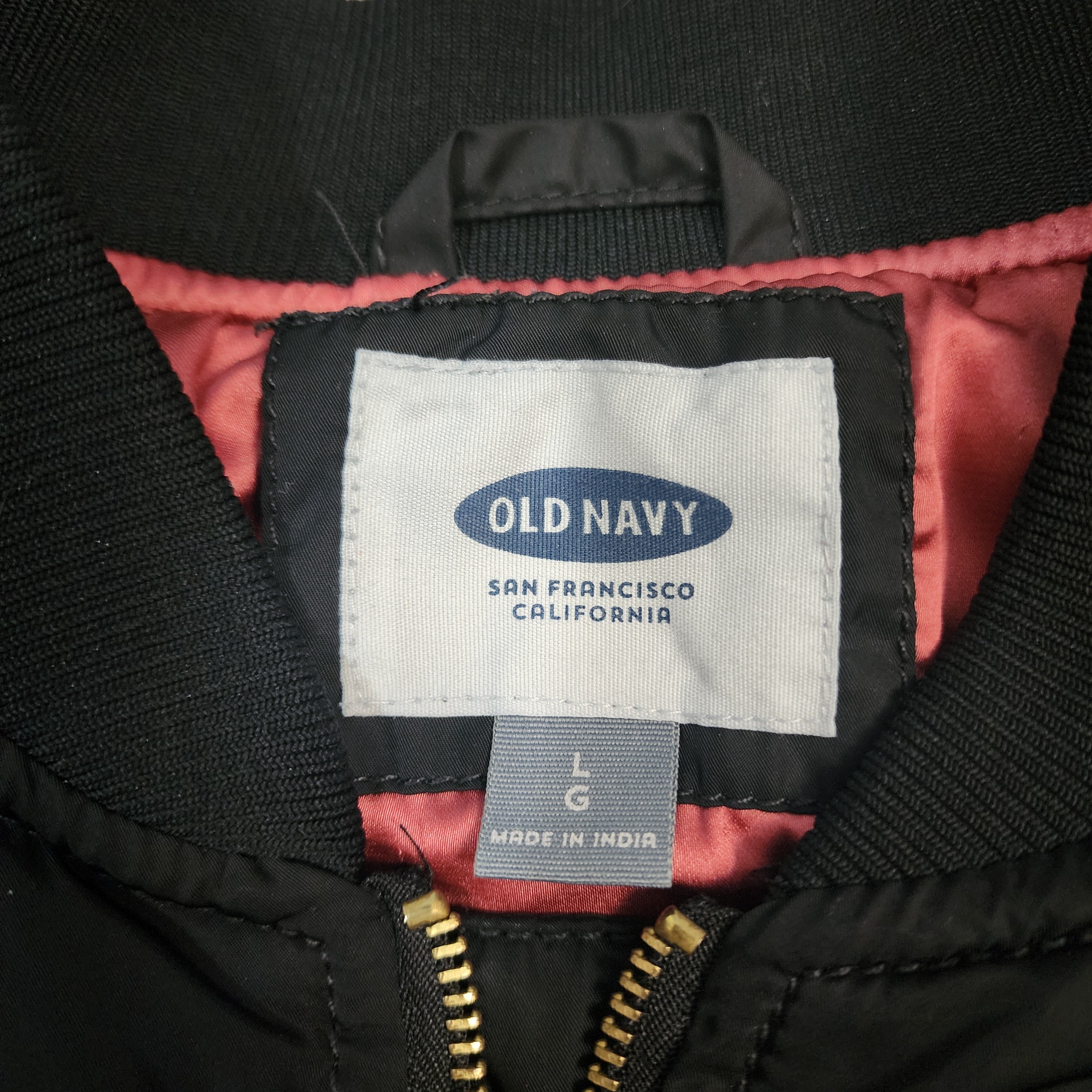 Old Navy Bomber Jacket – Black Size L