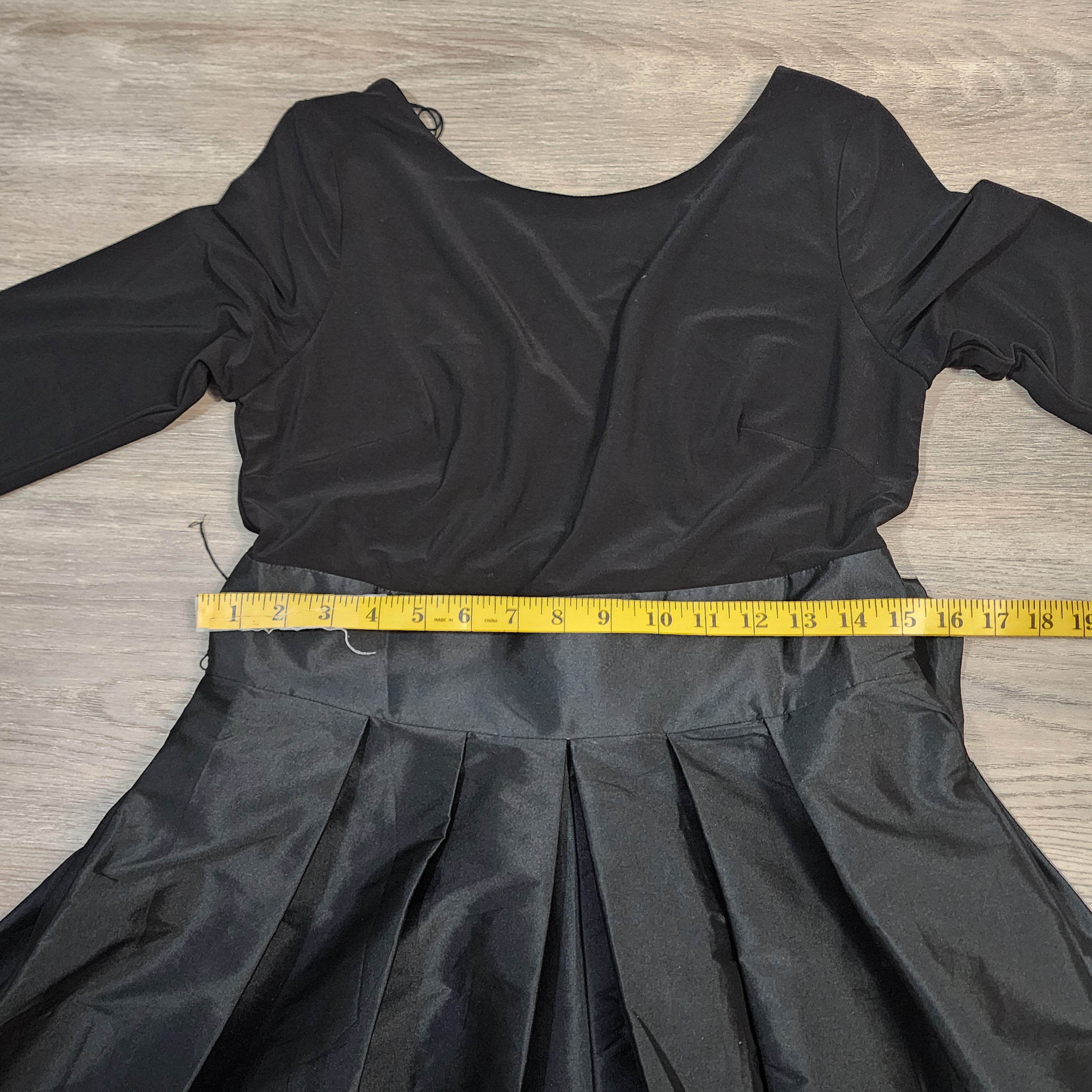 Adrianna Papell Black Taffeta Bow Dress | Size 6