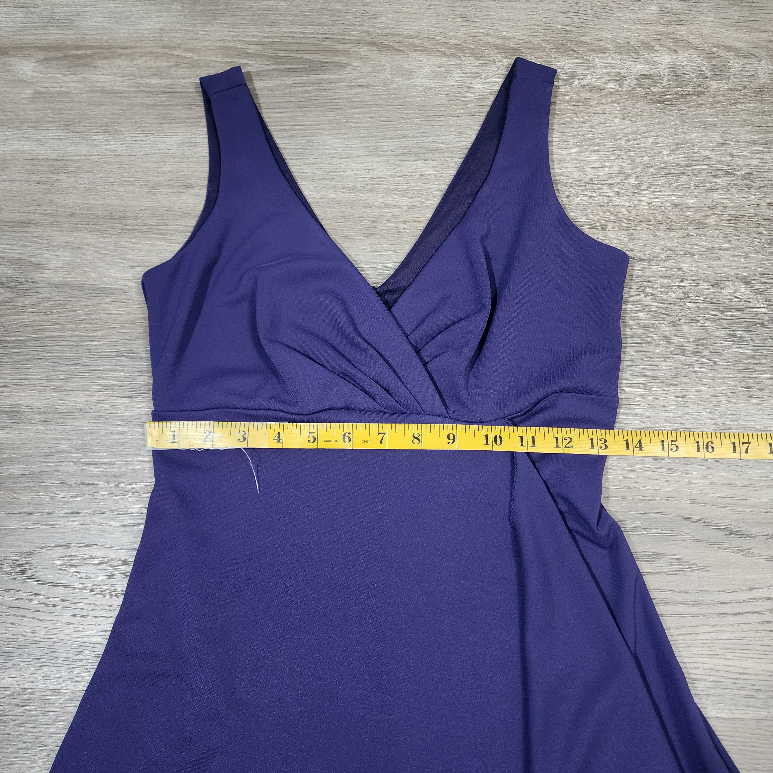 Bisou Bisou Purple Wrap-Style Dress – Size 4