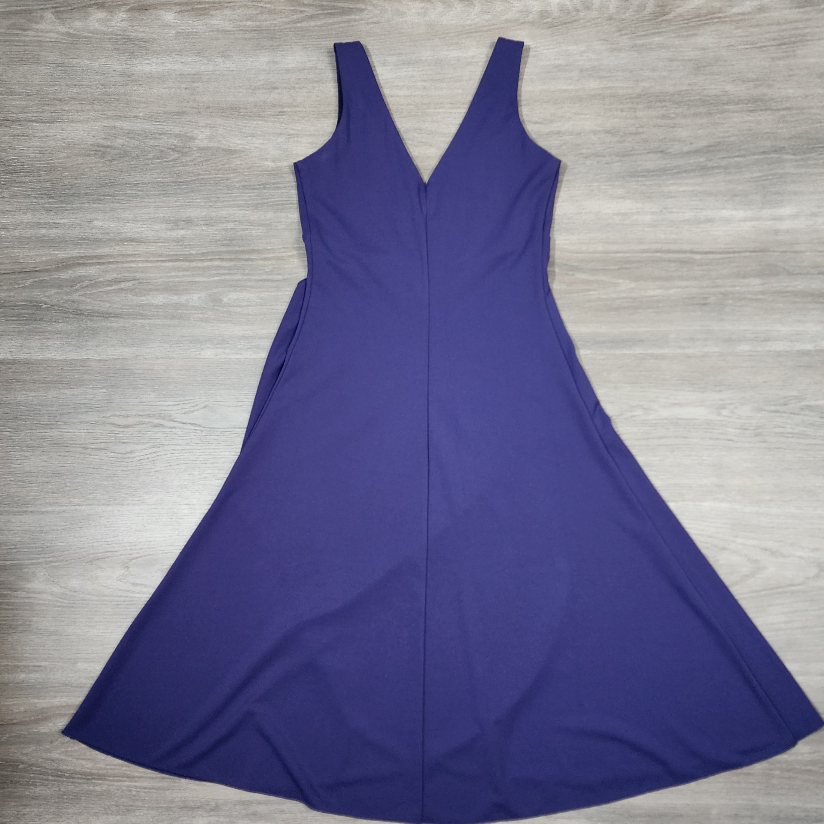 Bisou Bisou Purple Wrap-Style Dress – Size 4