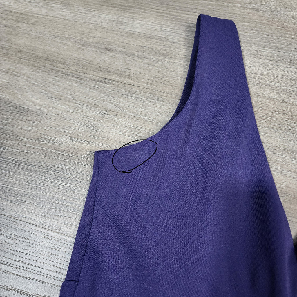 Bisou Bisou Purple Wrap-Style Dress – Size 4