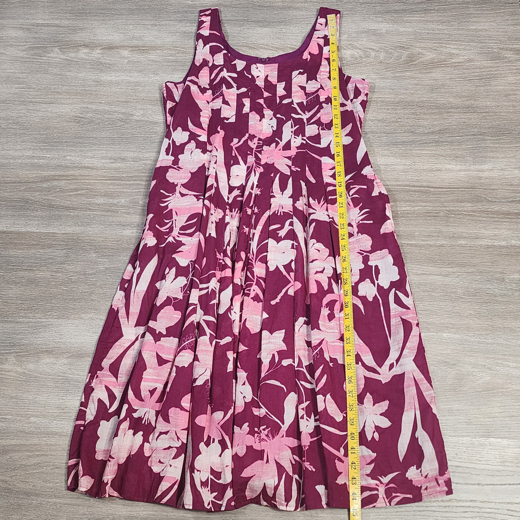 Beautiful by Lawrence Zarian Floral Midi Dress — Size 12