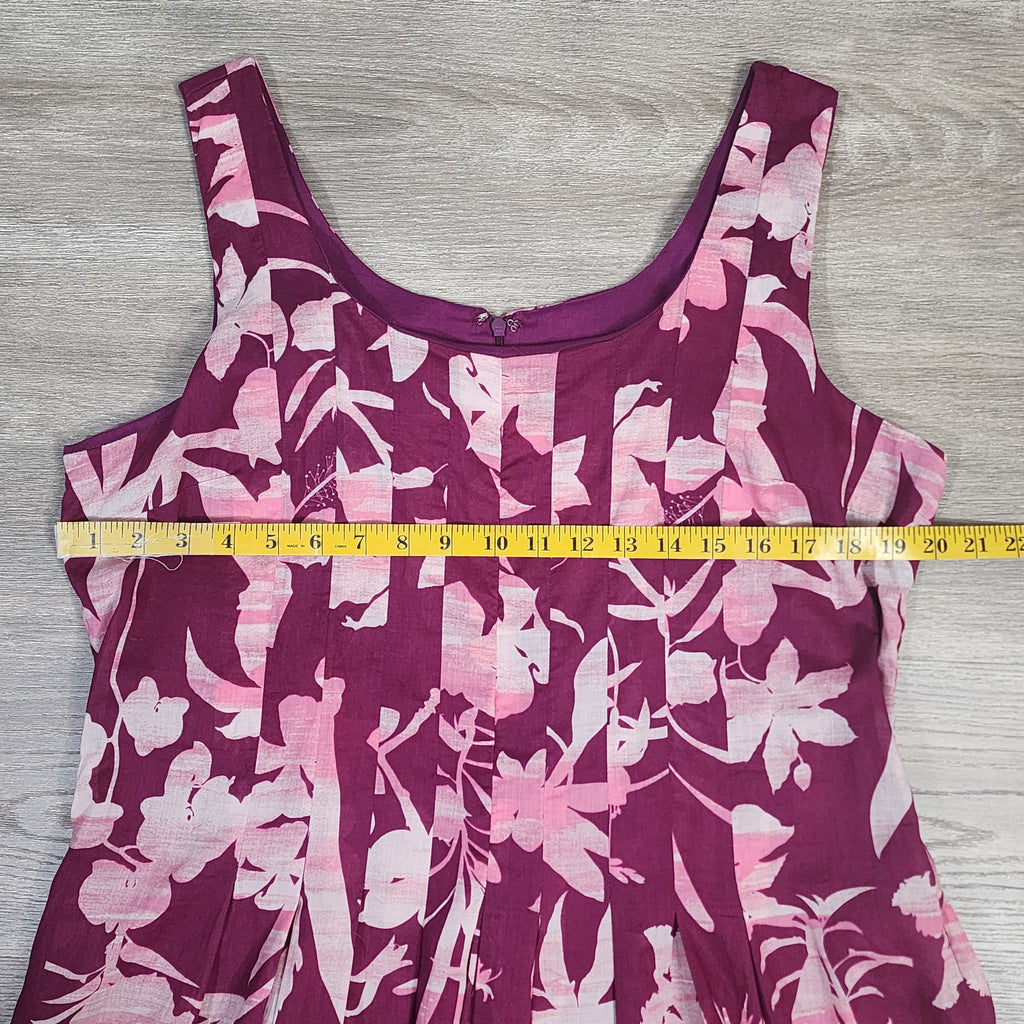 Beautiful by Lawrence Zarian Floral Midi Dress — Size 12
